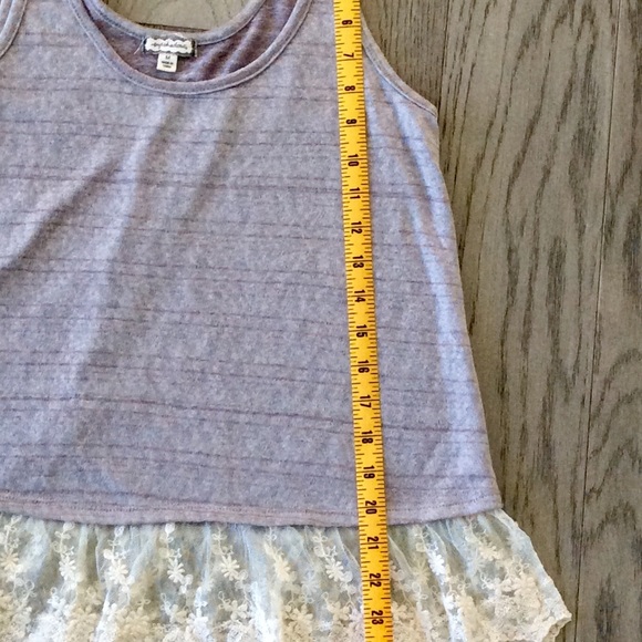 ❤️ EYESHADOW GRAY/LACE TANK Size M - Picture 6 of 6